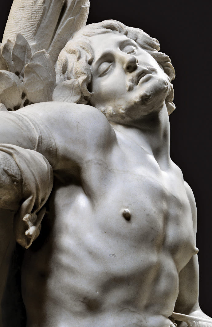 Saint Sebastian (detail) private collection on loan to the Thyssen Museum, Madrid. Ph Luciano Romano