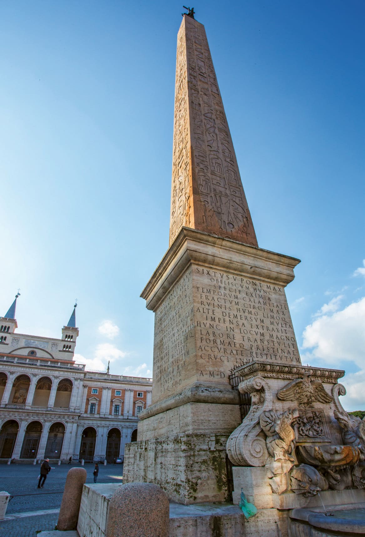 The obelisk in Piazza Santa Maria Maggiore