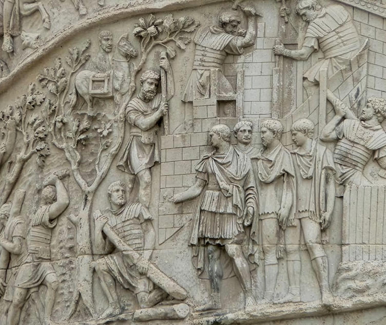 A detail of the Trajan’s Column