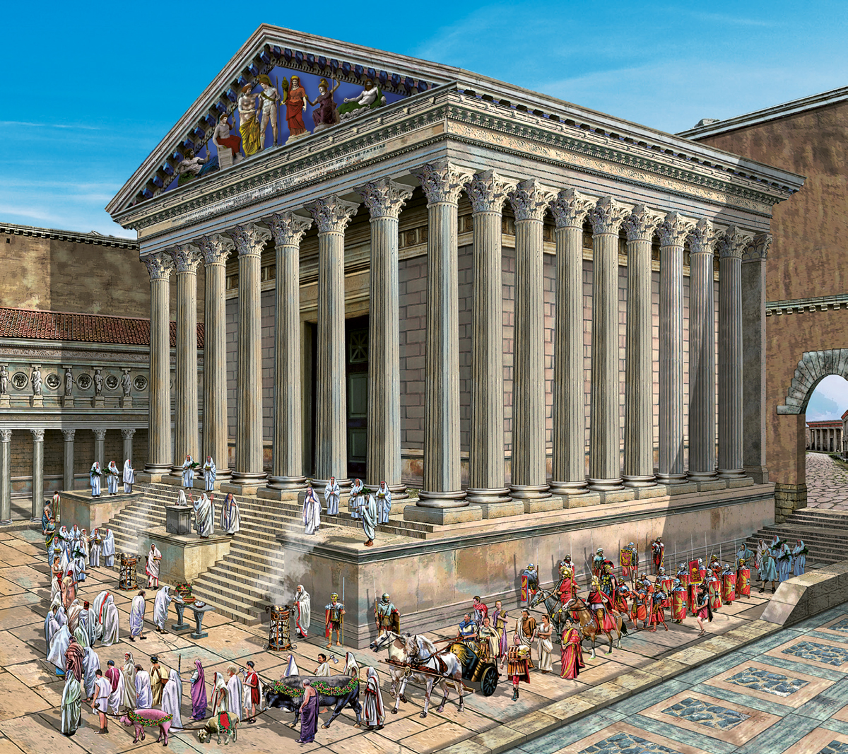 Celebrations at the Temple of Mars Ultor in Augustus’ Forum