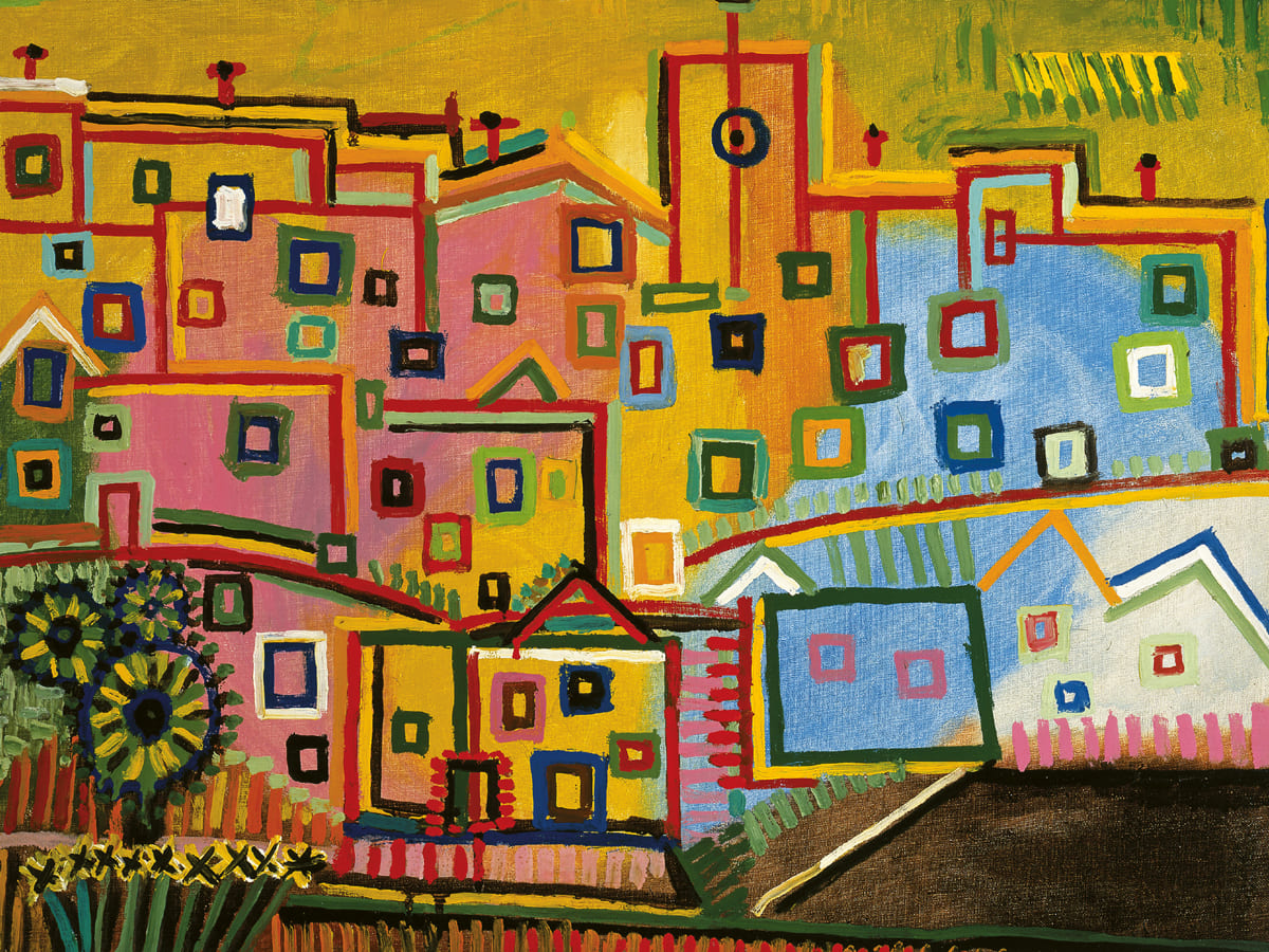 Pablo Picasso (1881-1973) Mediterranean Village Mougins 1937 olio su tela Collezione privata