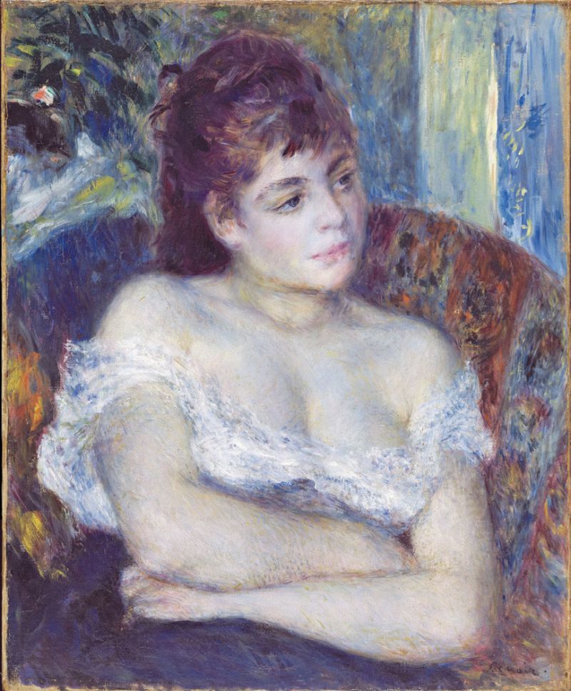 Pierre-Auguste Renoir, Woman in an Armchair, 1874, oil on canvas. Detroit Institute of Arts, Bequest of Mrs. Allan Shelden III, 1985.24