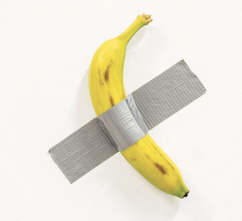 Maurizio Cattelan. Comedian, 2019. Ph. Zeno Zotti. Courtesy, Maurizio Cattelan’s Archive and Galleria Perrotin