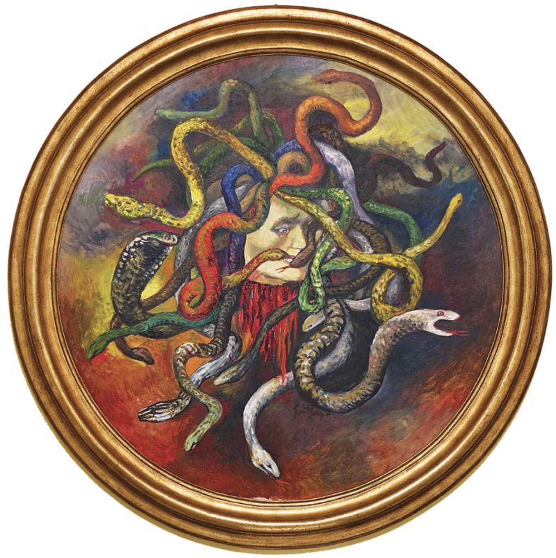 Guttuso. Da ‘Medusa da Caravaggio, olio su tela, diam. cm 90